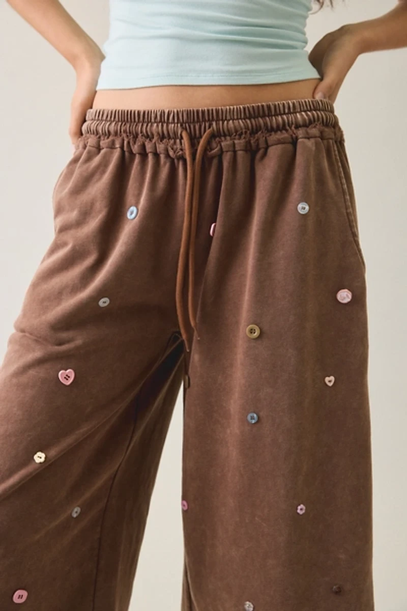 Daisy Street Leya Icon Button Detail Long Shorts