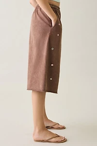 Daisy Street Leya Icon Button Detail Long Shorts