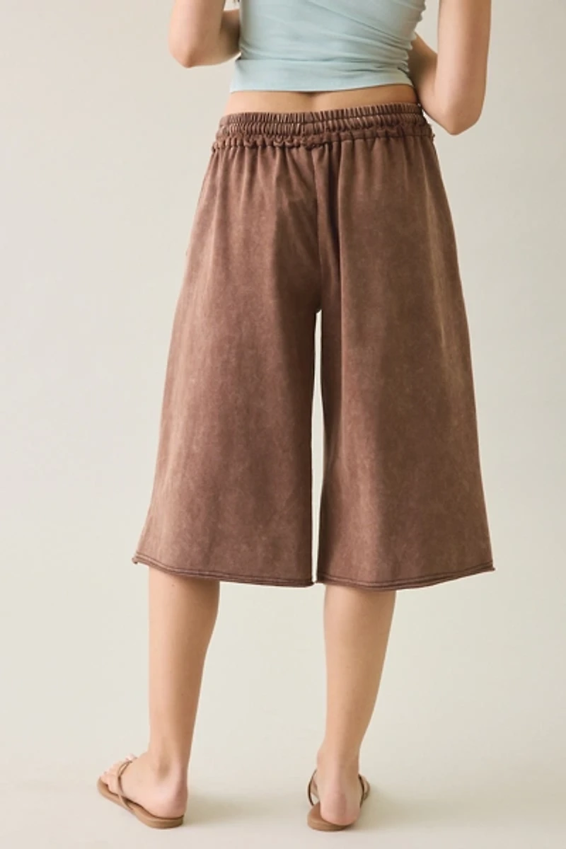Daisy Street Leya Icon Button Detail Long Shorts