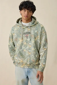 GUESS JEANS Baker Logo Camo Hoodie Sweatshirt