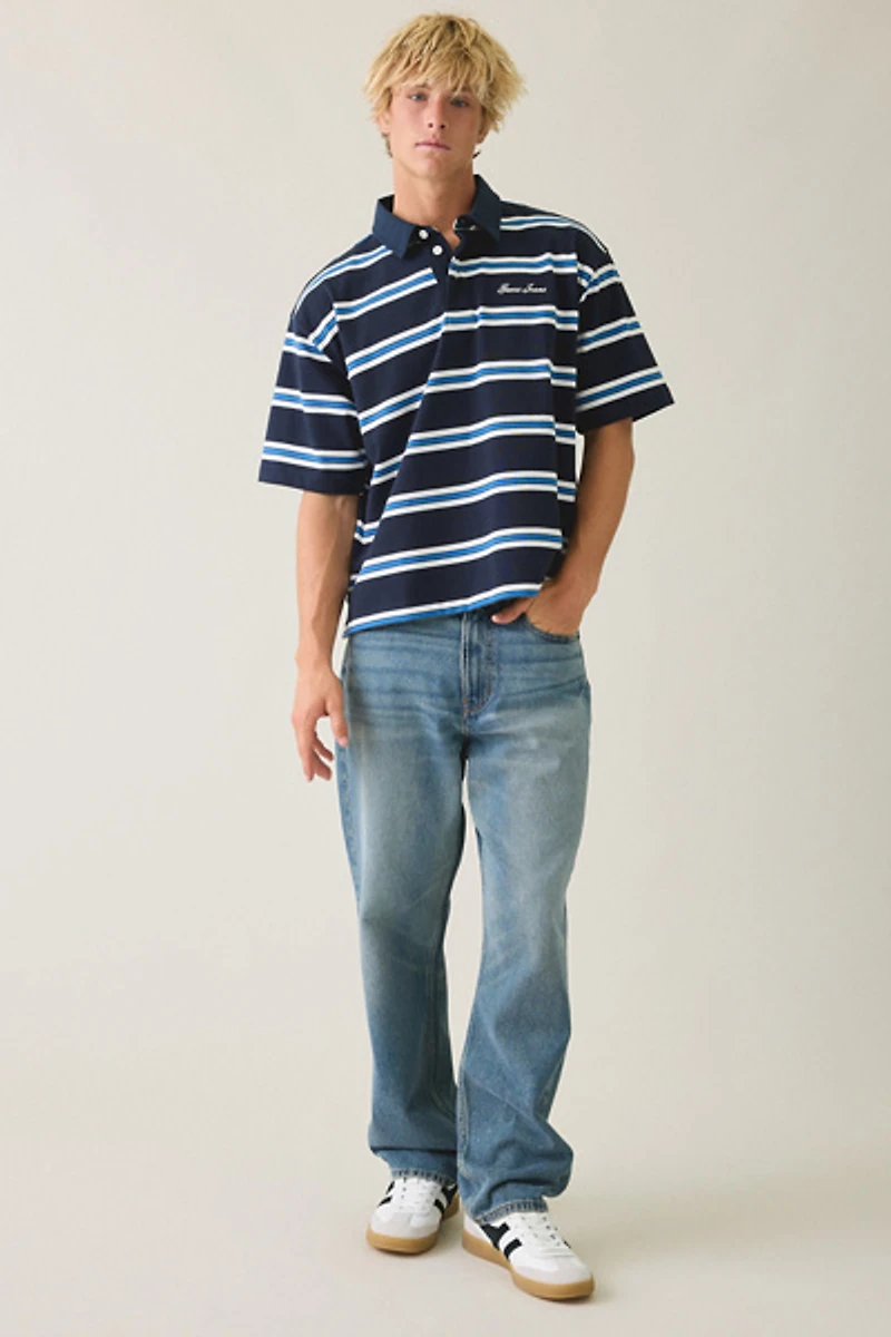 GUESS JEANS Striped Boxy Fit Tee