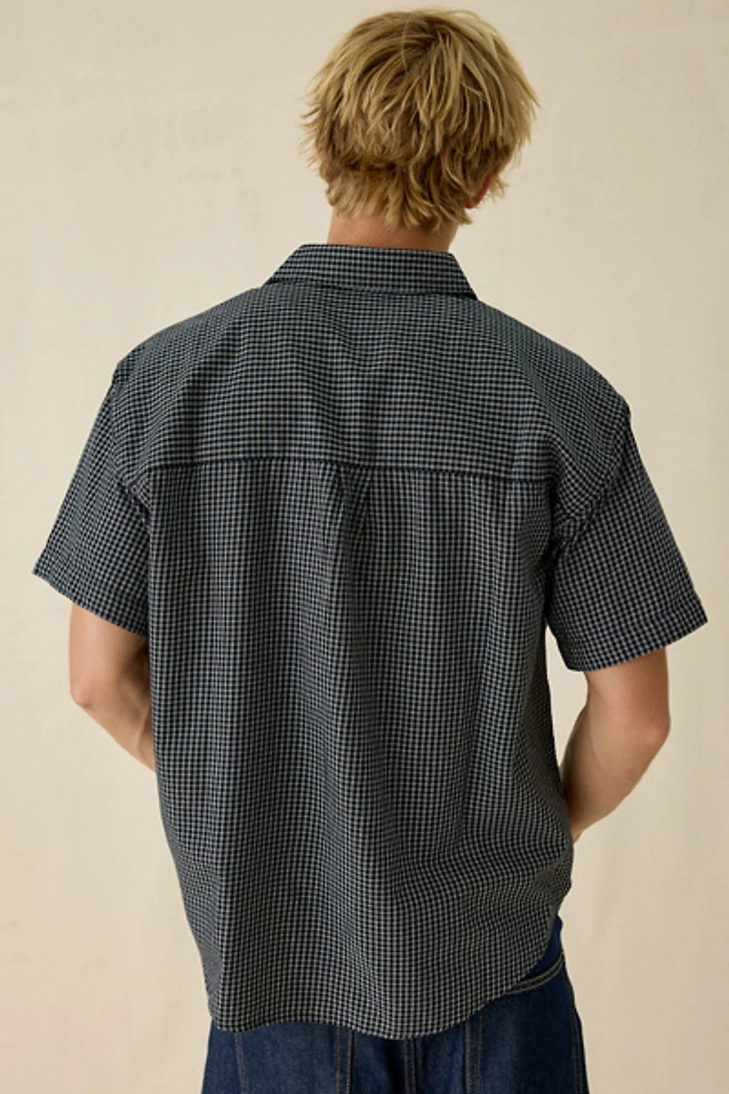 OBEY Bigwig Frank Micro Check Button-Down Shirt