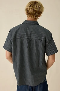 OBEY Bigwig Frank Micro Check Button-Down Shirt