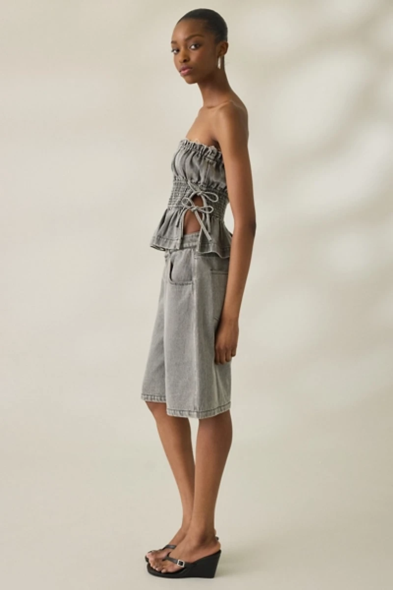 Muse Assembly Flora Mid-Rise Baggy Jorts
