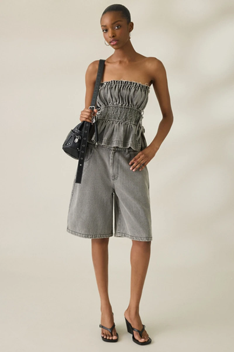 Muse Assembly Flora Mid-Rise Baggy Jorts