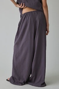 Muse Assembly Fern Pull-On Wide Leg Baggy Pants