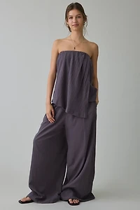 Muse Assembly Fern Pull-On Wide Leg Baggy Pants