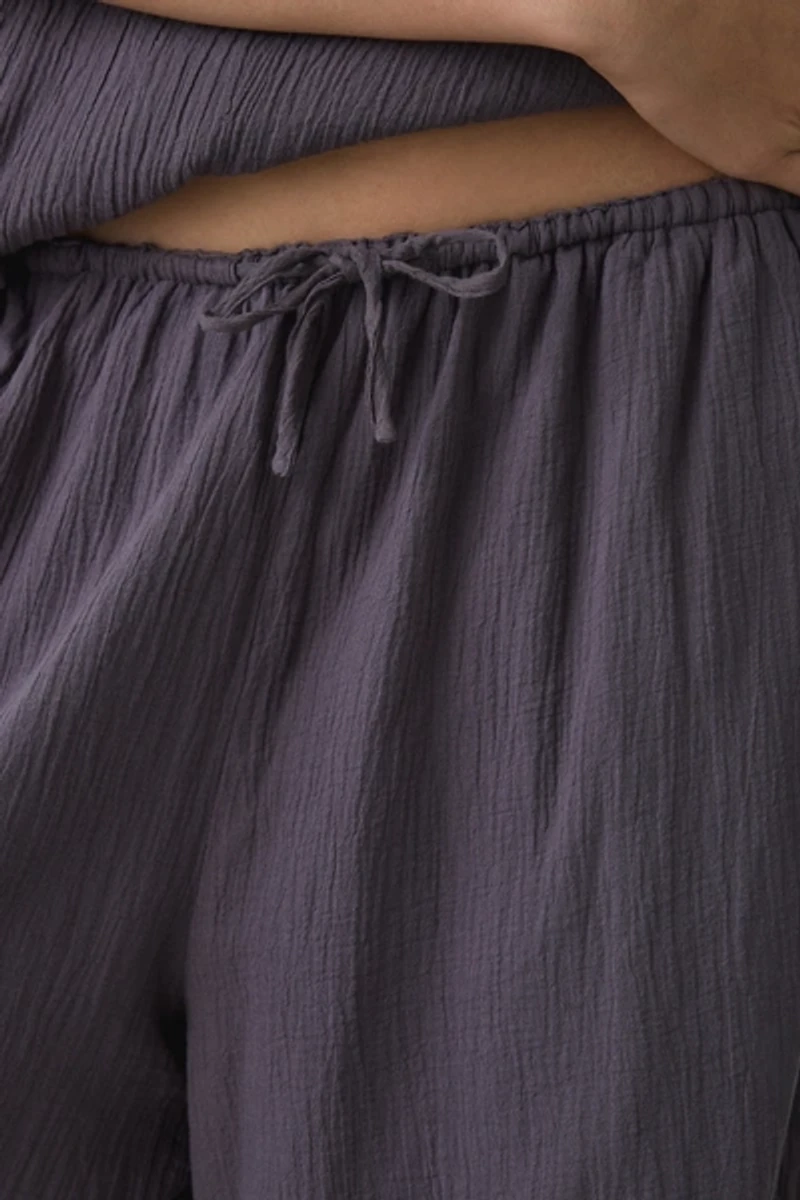 Muse Assembly Fern Pull-On Wide Leg Baggy Pants