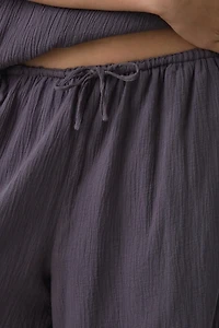 Muse Assembly Fern Pull-On Wide Leg Baggy Pants