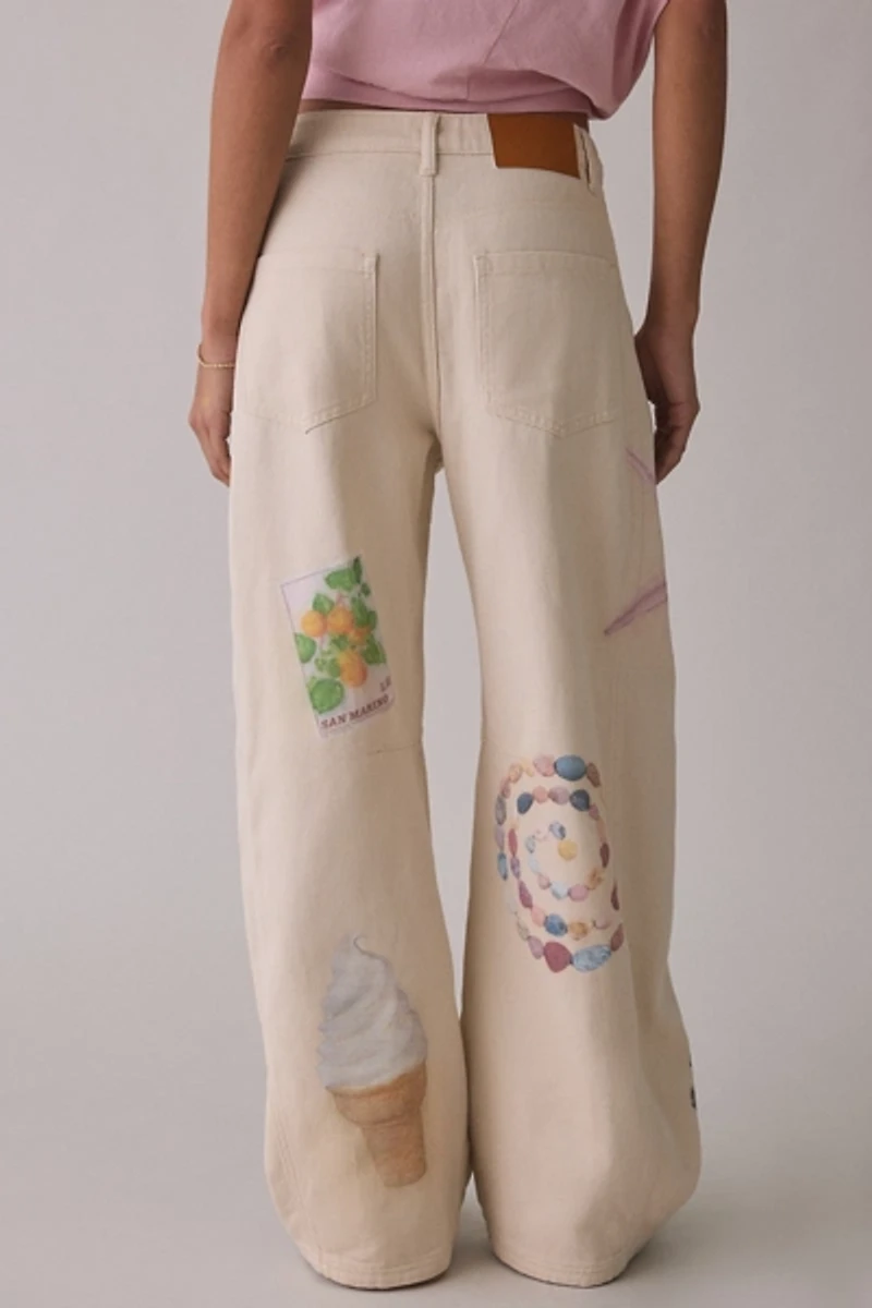 Muse Assembly Bay Icon Graphic Baggy Jeans