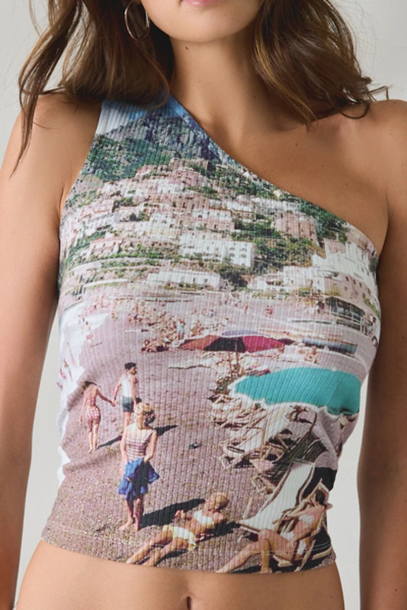 Muse Assembly Sandy One-Shoulder Top