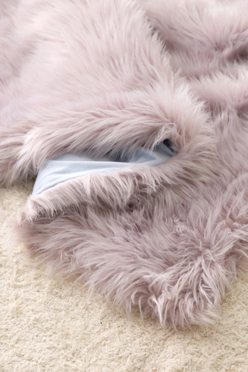 Rory Faux Fur Throw Blanket