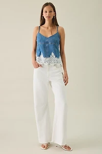 Levi’s® '90s Denim Lace Trim Cami