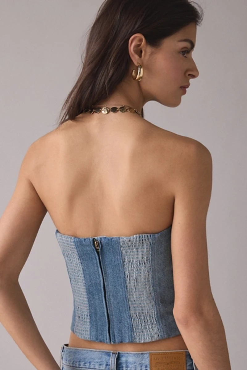 Levi’s® Blue Tab Roper Denim Bustier Top