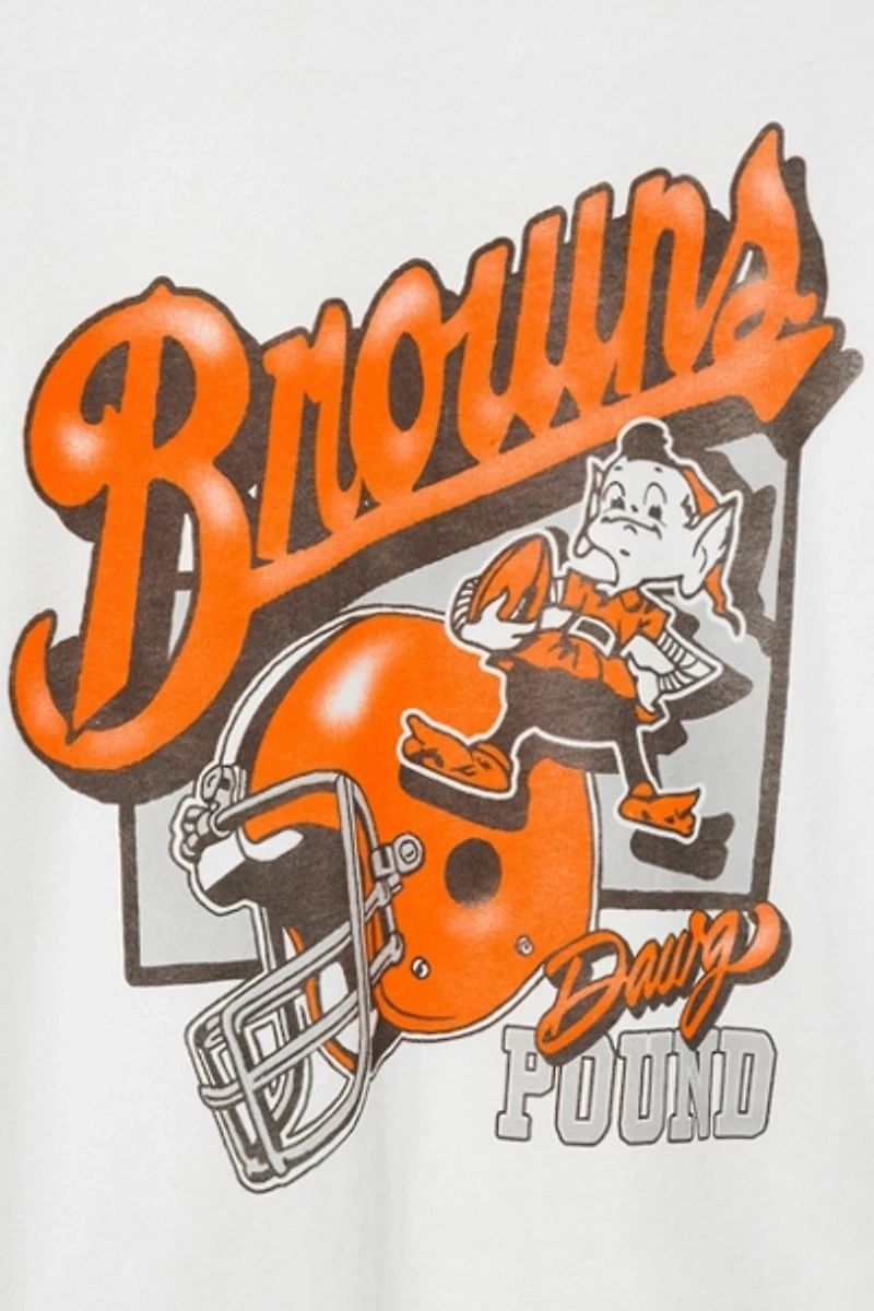 Junk Food NFL Cleveland Browns Dawg Pound Vintage Inspired Tee