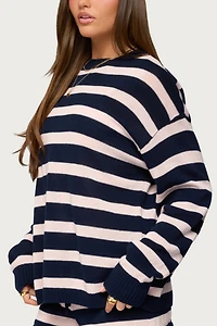 Edikted Amaris Oversized Striped Sweater