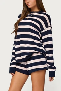Edikted Amaris Oversized Striped Sweater