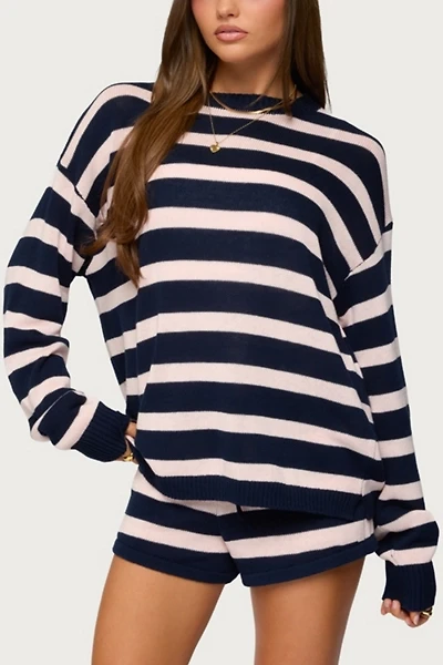 Edikted Amaris Oversized Striped Sweater