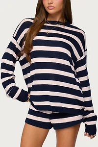 Edikted Amaris Oversized Striped Sweater
