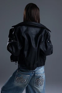 Miss Me Lonnie Leather Jacket