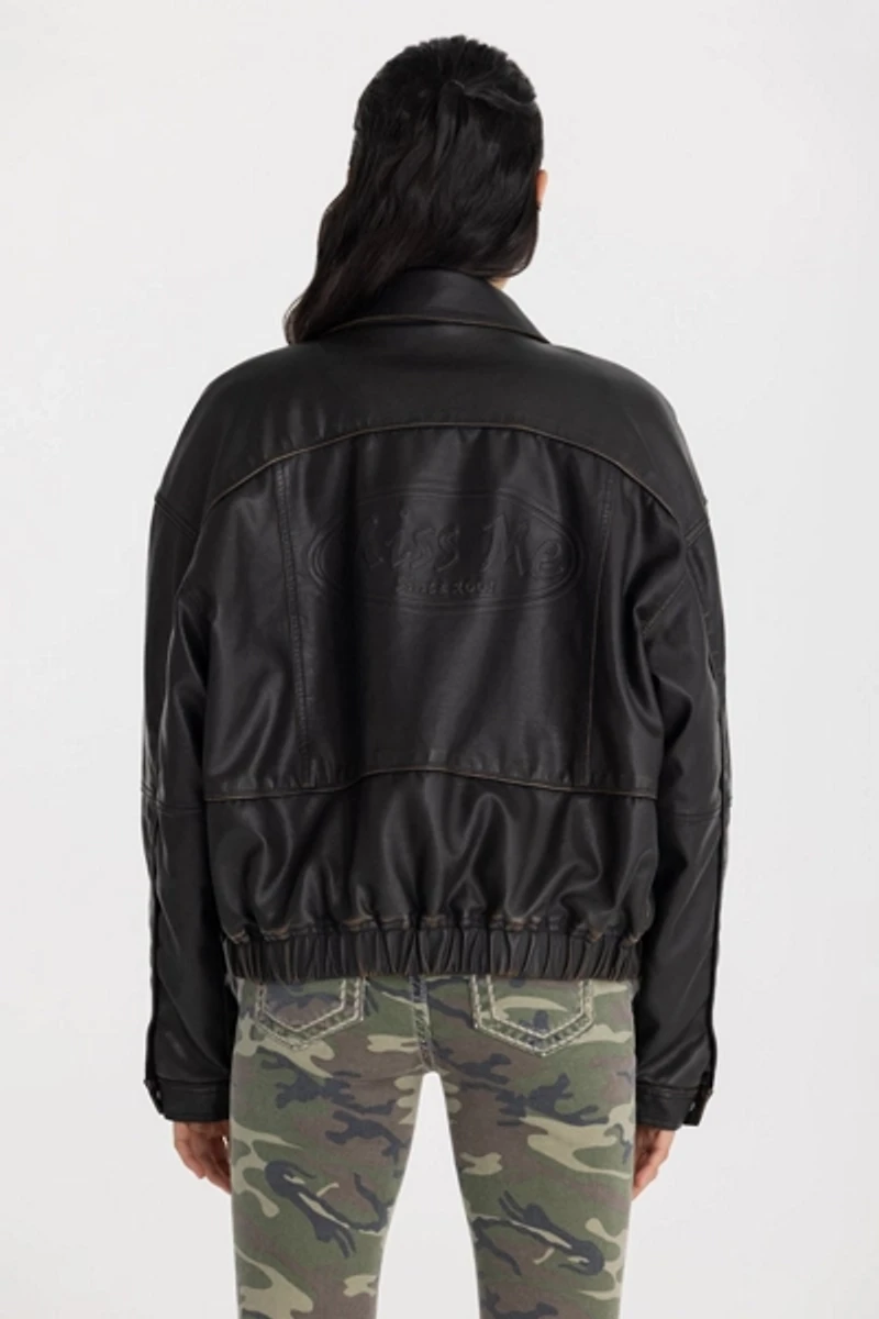 Miss Me Ember Leather Jacket