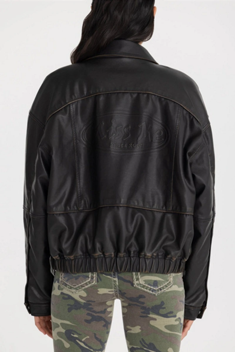 Miss Me Ember Leather Jacket