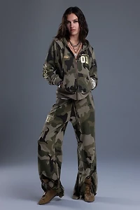 Miss Me Sadie Camo Zip Up Hoodie
