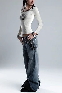 Miss Me Arlo Ribbed Knit Top