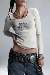 Miss Me Arlo Ribbed Knit Top