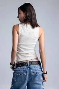 Miss Me Lillian Graphic Tank