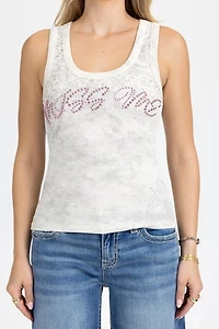 Miss Me Lillian Graphic Tank