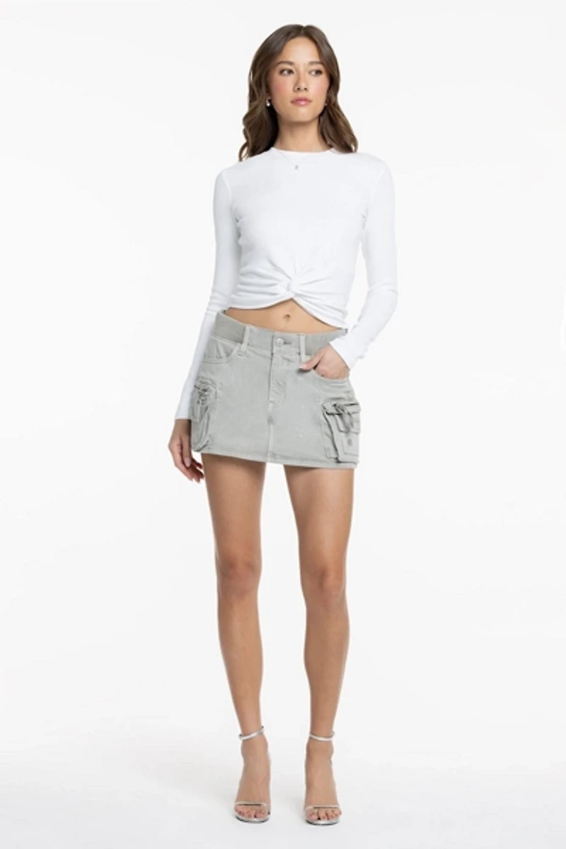 Miss Me Harlow Cargo Skirt