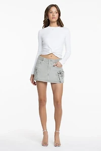 Miss Me Harlow Cargo Skirt