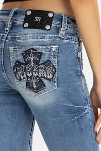 Miss Me Venus Cross Bootcut Jean