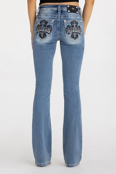 Miss Me Venus Cross Bootcut Jean