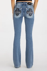 Miss Me Venus Cross Bootcut Jean