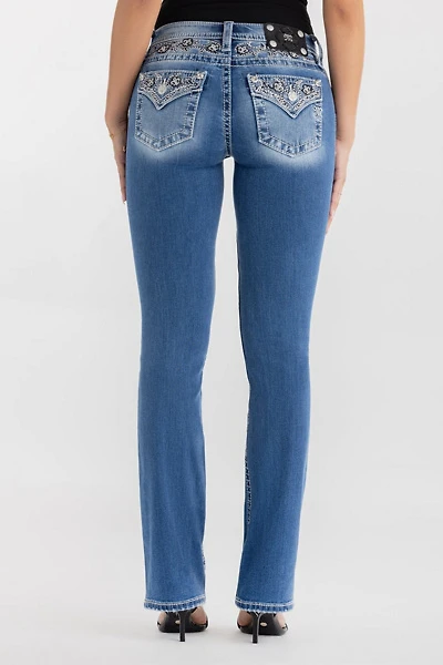 Miss Me Solene Fleur Bootcut Jean