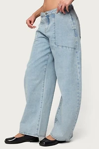 Edikted Jolie Low Rise Barrel Jean
