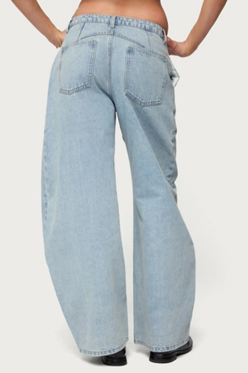 Edikted Jolie Low Rise Barrel Jean