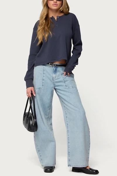 Edikted Jolie Low Rise Barrel Jean