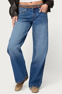 Edikted Lauryn Low Rise Baggy Jeans