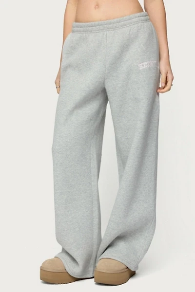 Edikted Lover Wide Leg Sweatpants