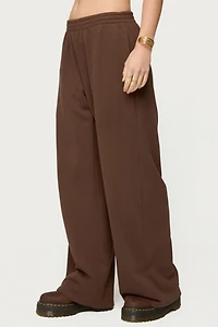 Edikted Binah Wide Leg Terry Sweatpants