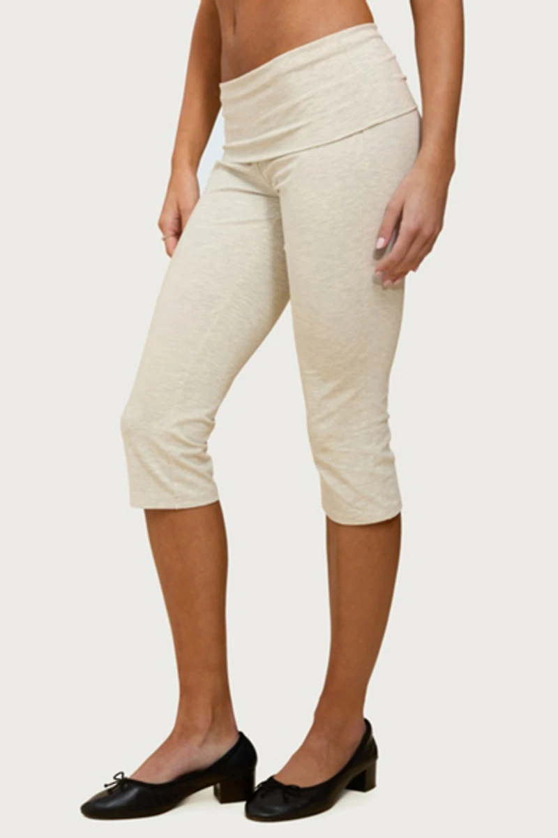 Edikted Rocio Foldover Capri Pants