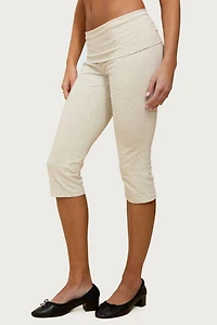 Edikted Rocio Foldover Capri Pants
