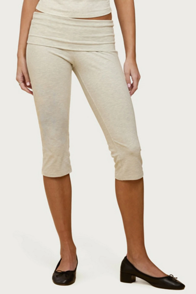 Edikted Rocio Foldover Capri Pants