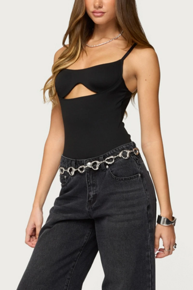 Edikted Shulah Cutout Cupped Bodysuit