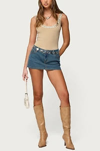 Edikted Amaia Studded Bodysuit