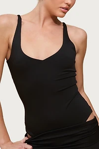 Edikted Alondra V Neck Bodysuit
