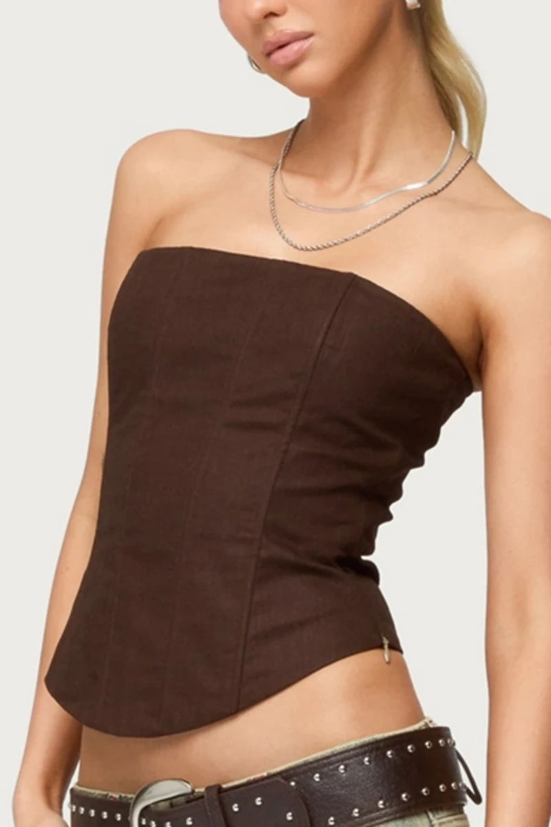 Edikted Hadar Linen Look Corset